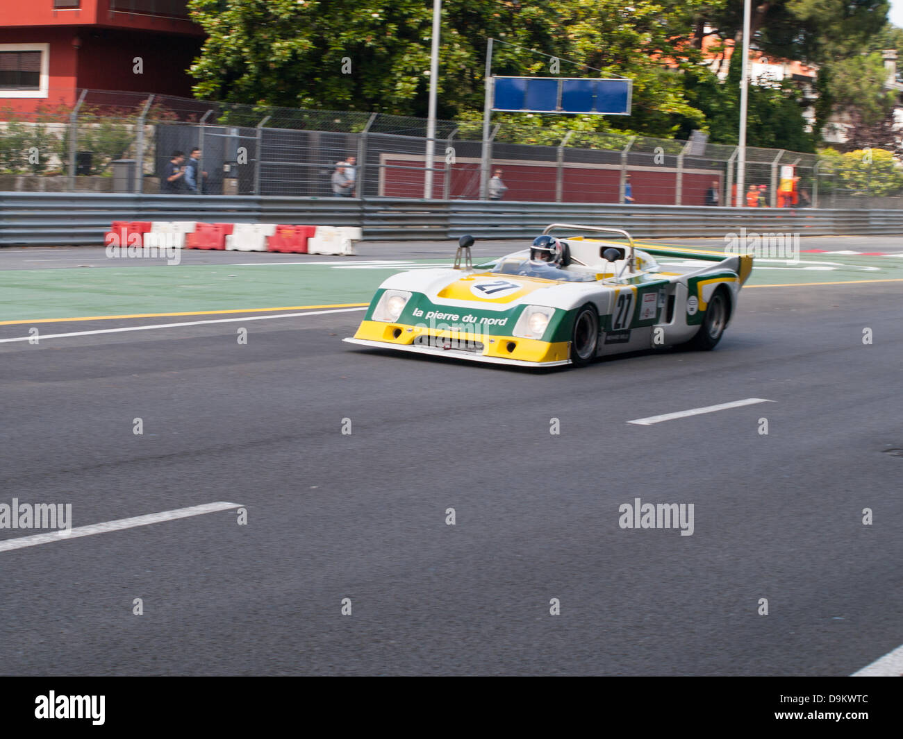 Porto, Portugal, 21. Juni 2013, Circuito da Boavista - Historic Grand Prix 2013 - Classic Endurance Racing Proto 2 L & GT, freies Training + Qualifying, Lucien Rossiaud fahren ein Chevron B 36 BMW von 1976 Stockfoto