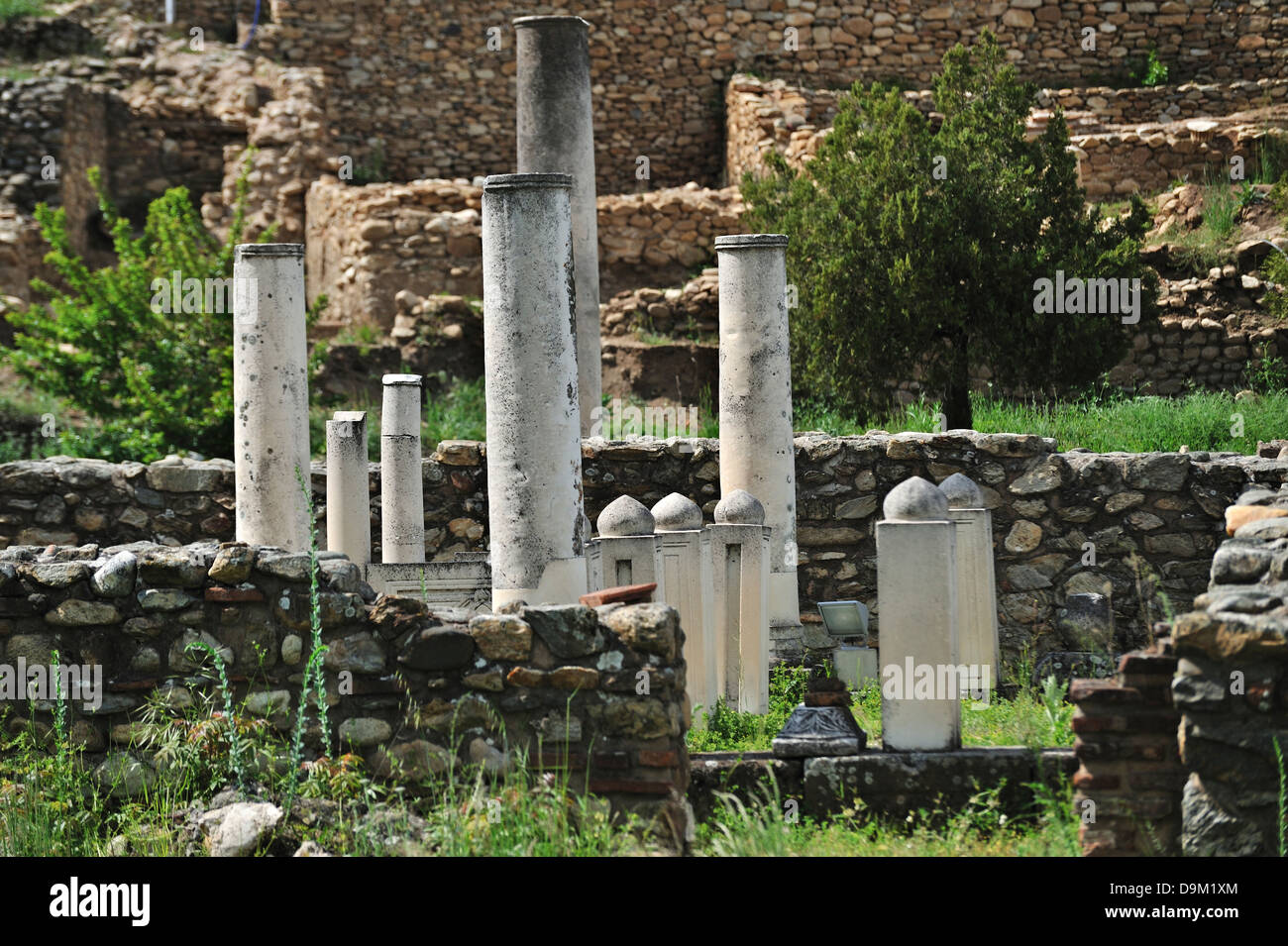 Ruinen von Heraclea Lyncestis, Bitola, Mazedonien Stockfoto