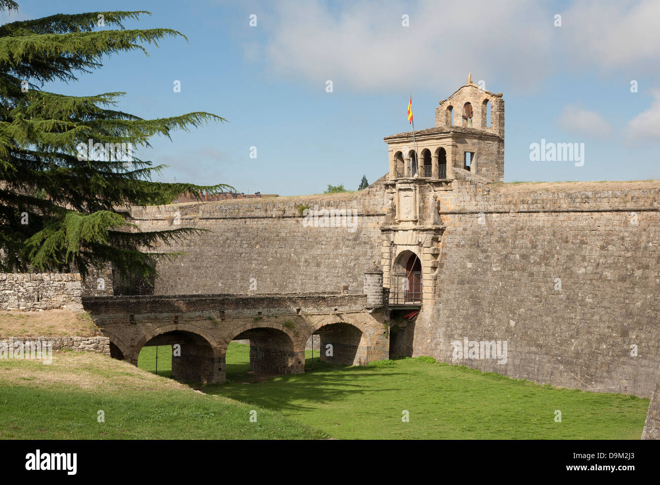 Schloss von San Pedro (Zitadelle) - Jaca, Huesca, Aragon, Spanien Stockfoto