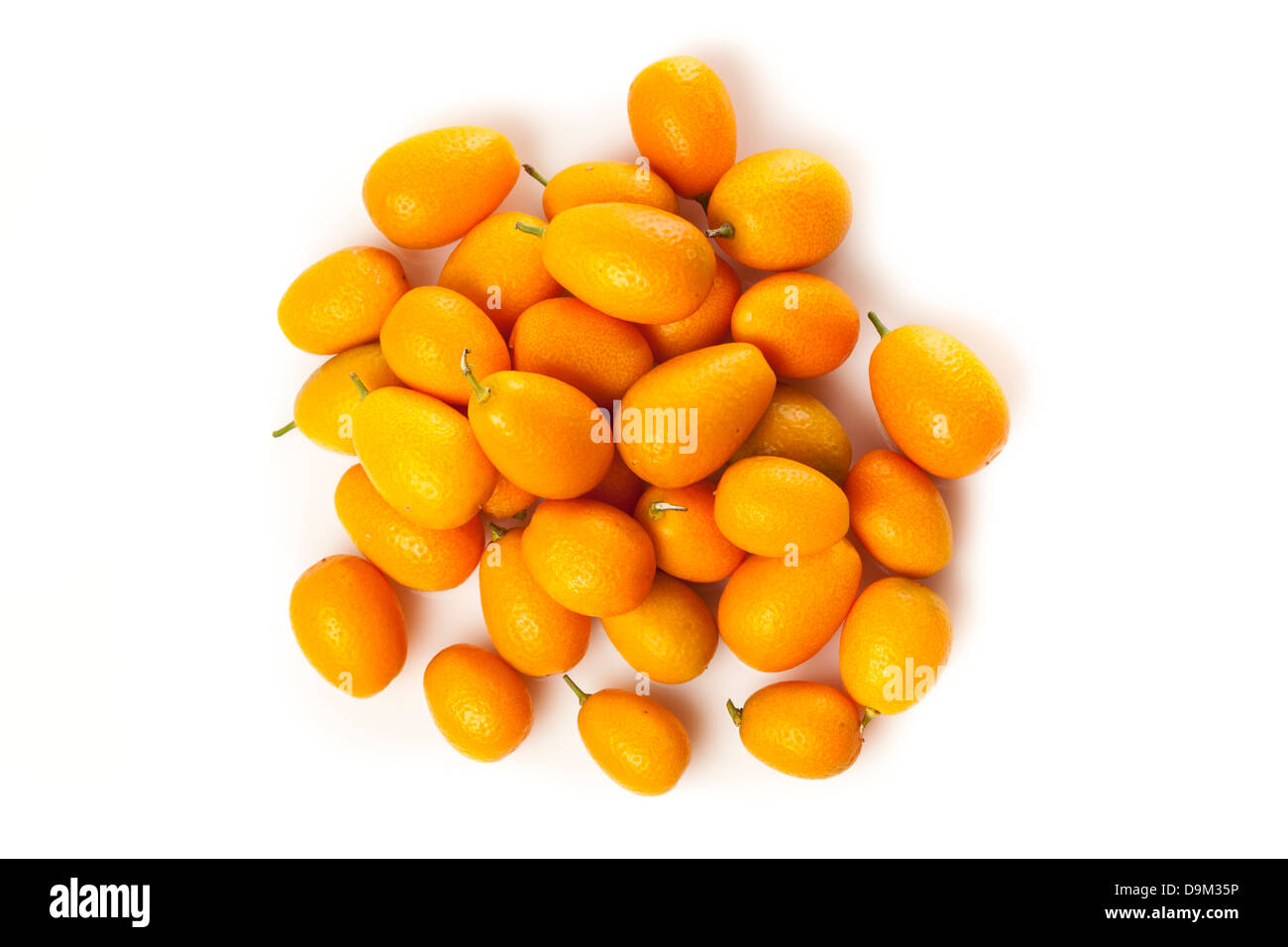 Frische Bio roh Kumquats Zitrusfrüchte vor dem Hintergrund Stockfoto