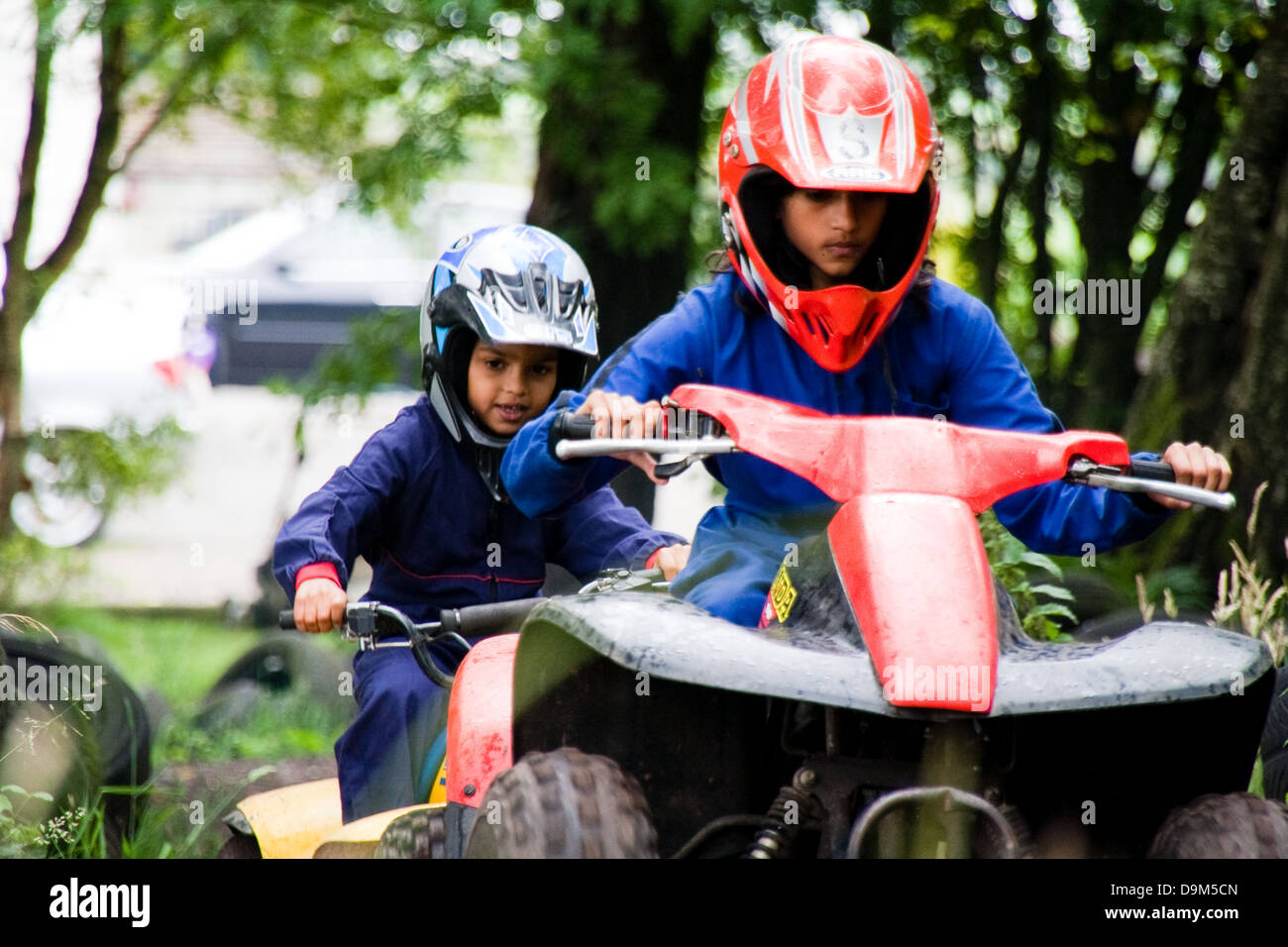 Quad fahren Stockfoto