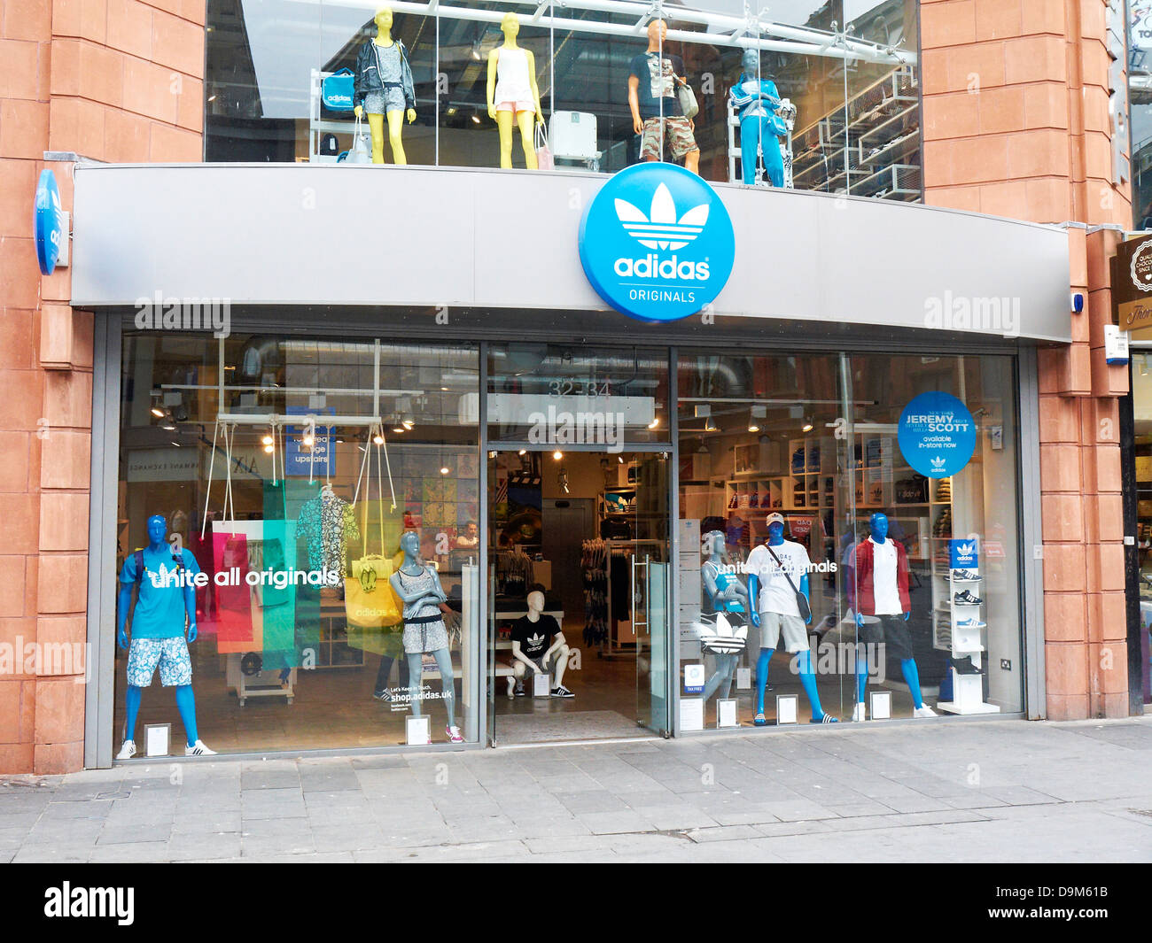 Adidas sport-Shop in Liverpool UK Stockfoto