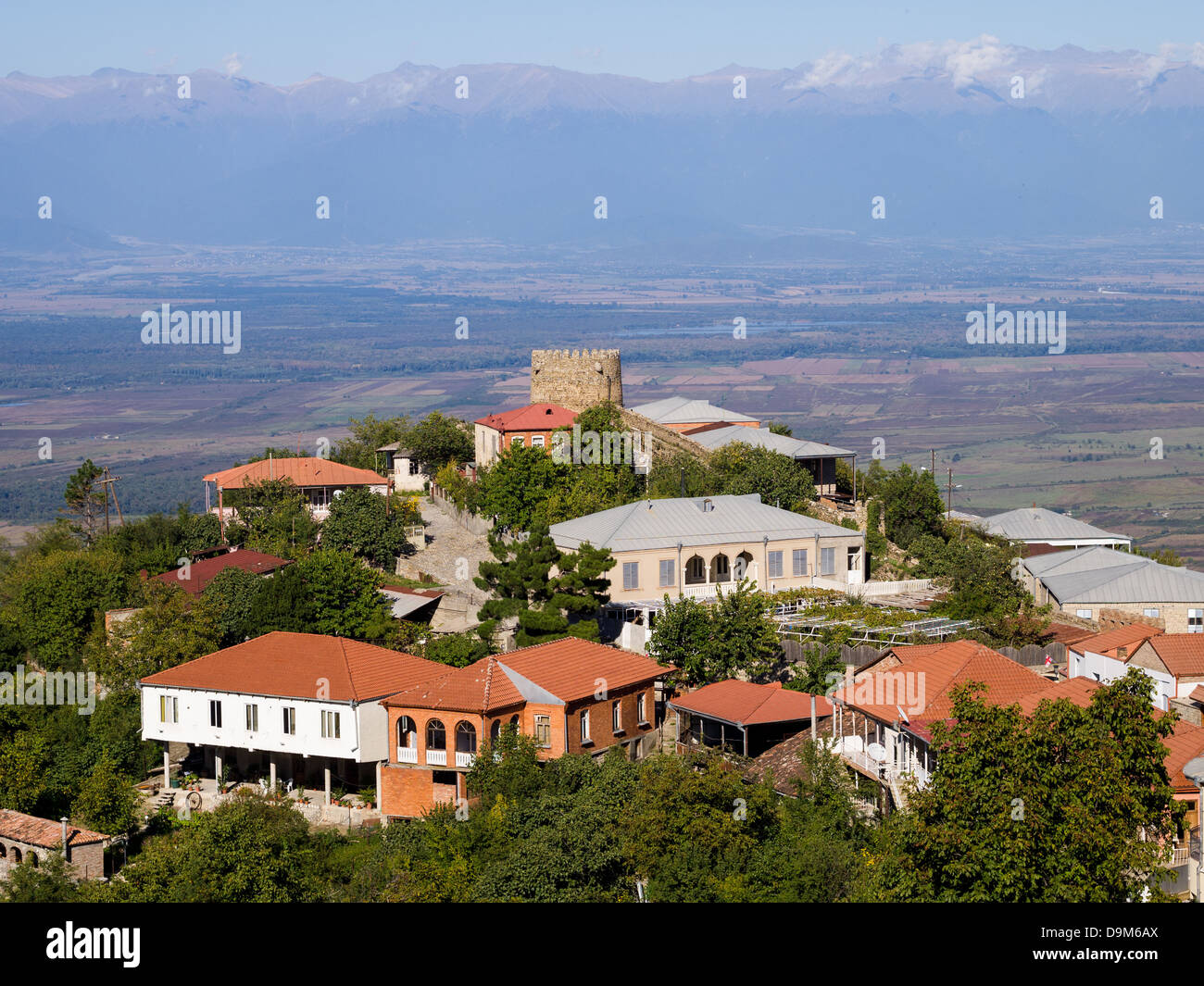 Sighnaghi die Hauptstadt der Region Kachetien in Caucasus