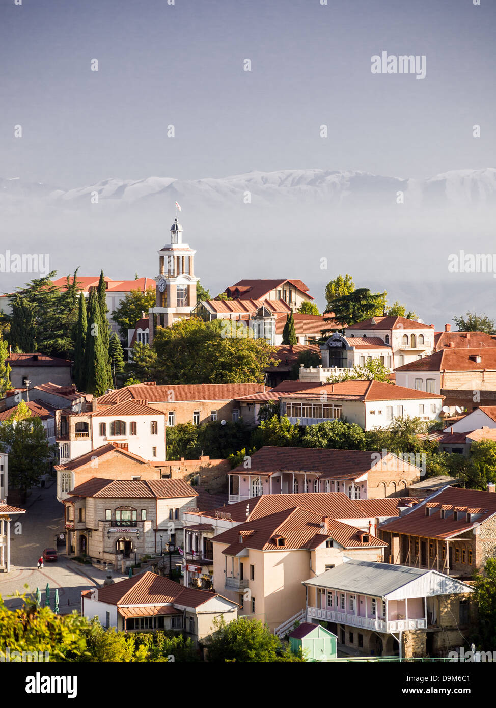 Sighnaghi die Hauptstadt der Region Kachetien in Caucasus