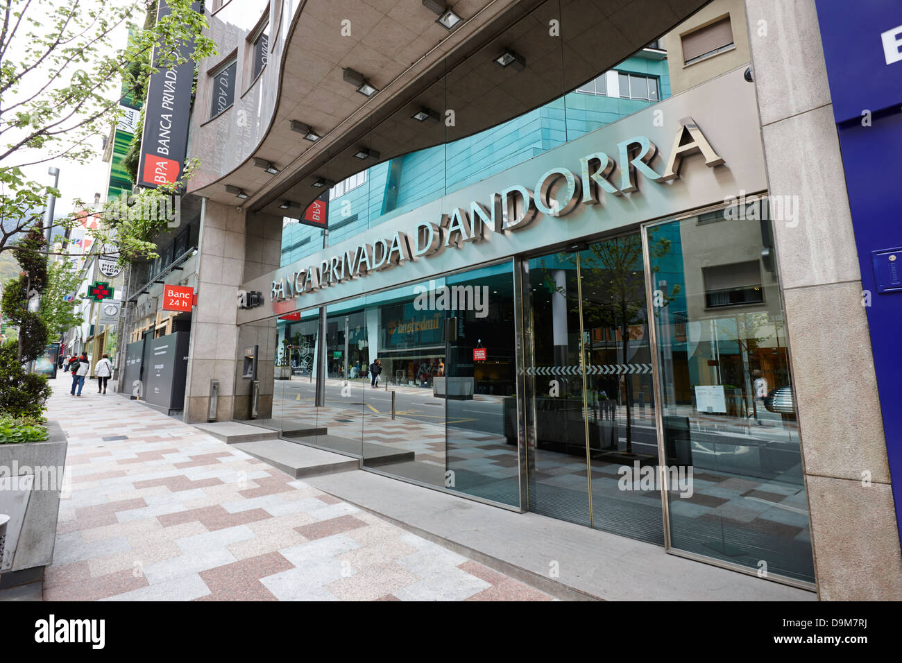 BPA Banca Privada bekannte Bank Andorra la Vella andorra Stockfoto