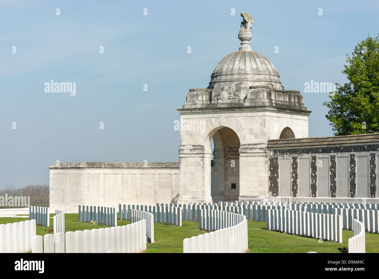 Einer der vier Gedenkstätten in Ypern auffallende zum Gedenken an die Toten des ersten Weltkrieg Stockfoto