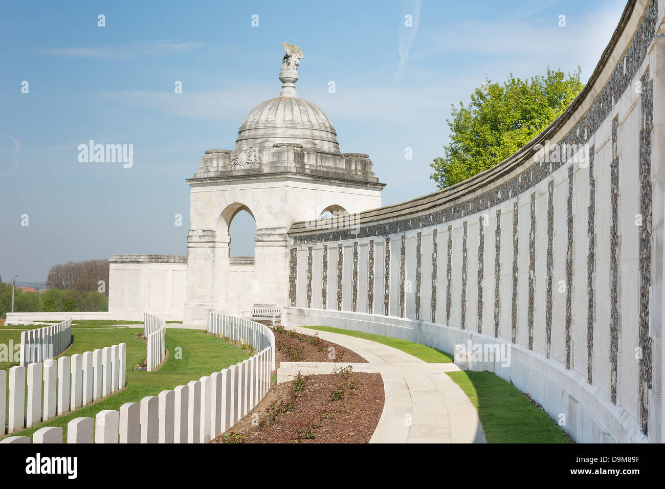Einer der vier Gedenkstätten in Ypern auffallende zum Gedenken an die Toten des ersten Weltkrieg Stockfoto