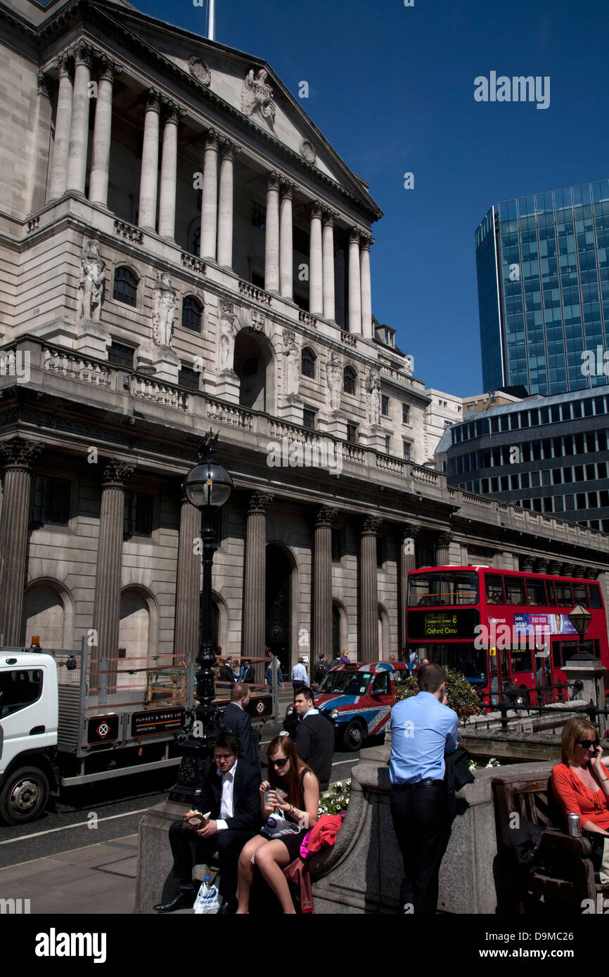 Bank von England Stadt London england Stockfoto