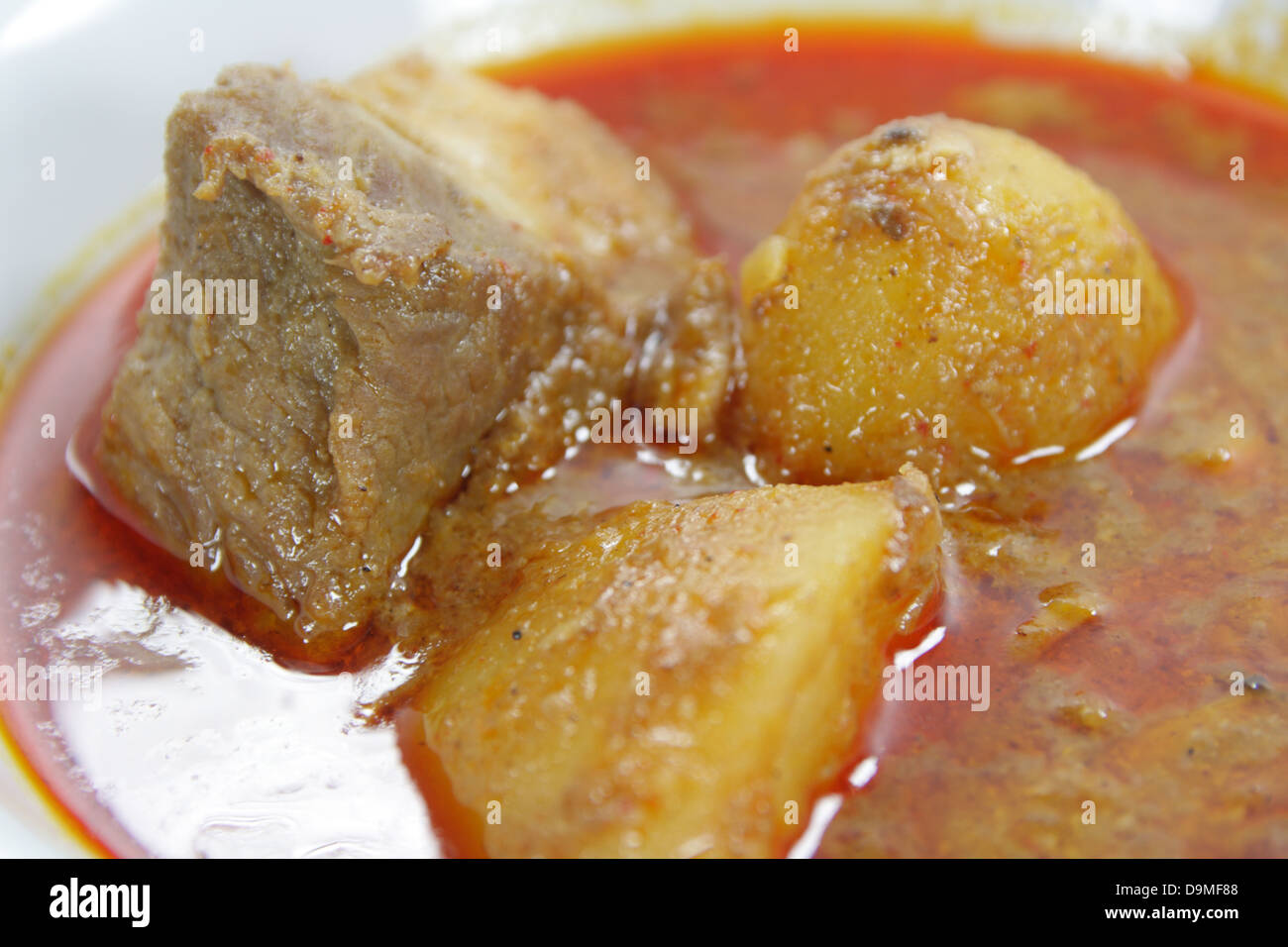 Thai Curry-Gericht, Massaman curry Stockfoto