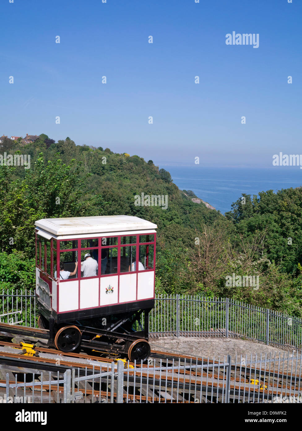 Babbacombe Cliff Railway Devon Stockfoto