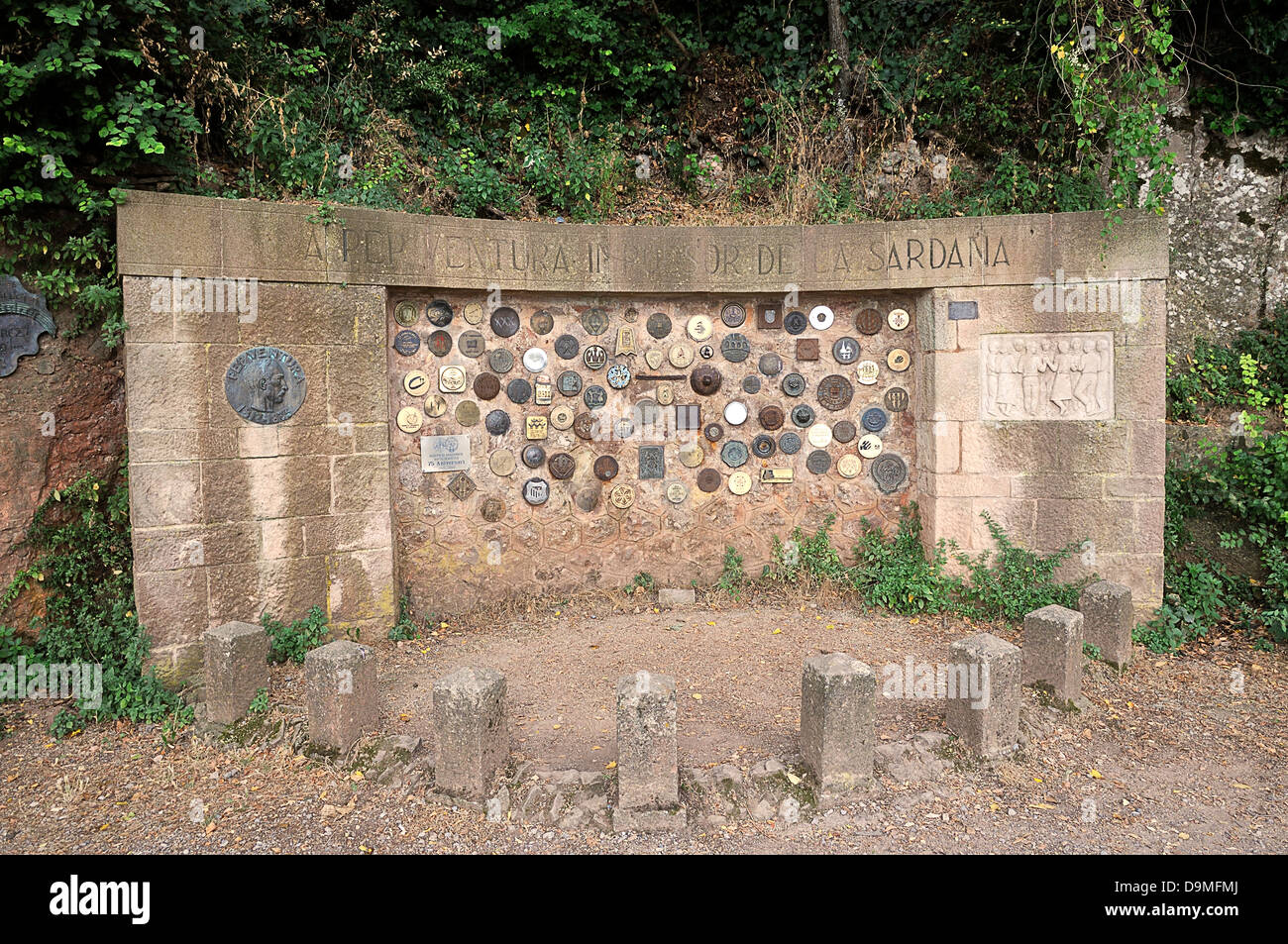 seltene und sehr schöne Denkmal von Montserrat Stockfoto