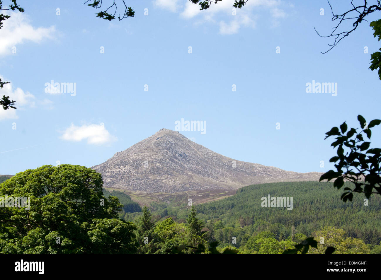 Goatfell Blick in Arran Stockfoto