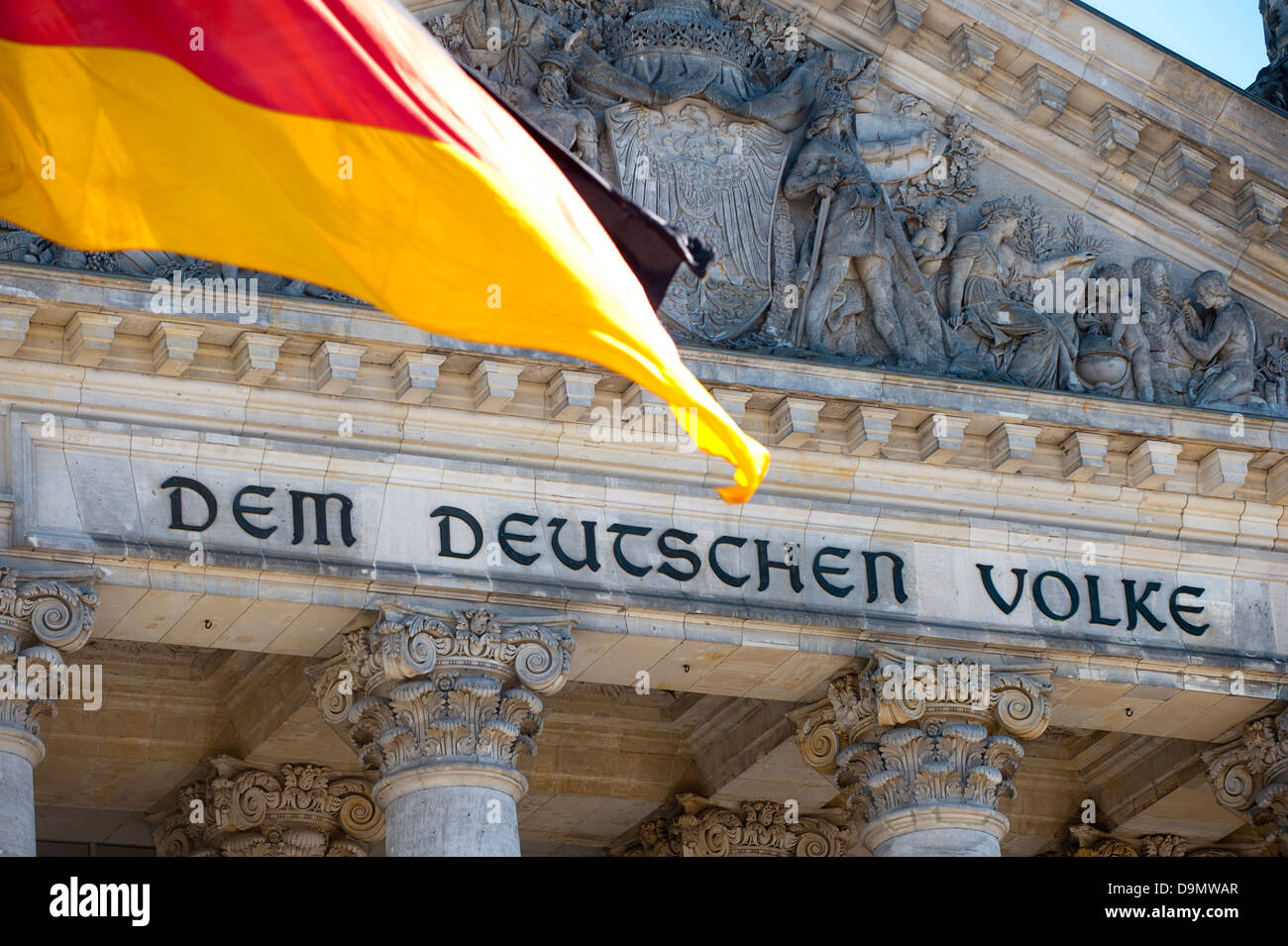 Der Bundestag in Berlin, Deutschland Stockfoto