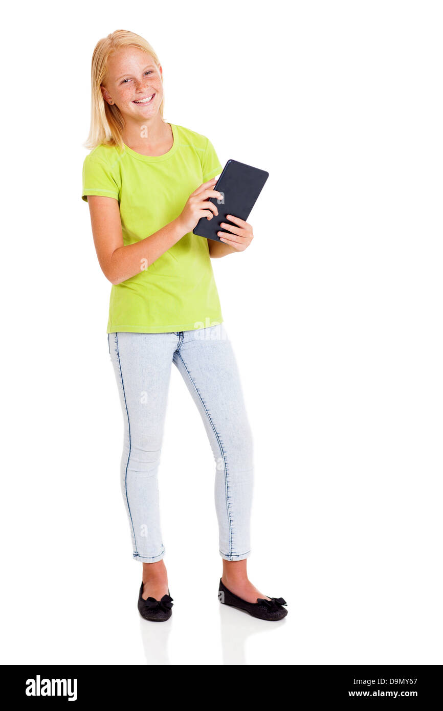 Pre teen girl model Ausgeschnittene Stockfotos und -bilder - Alamy