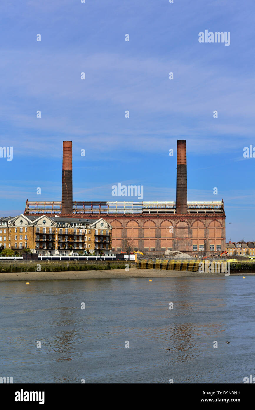 Lots Road Power Station, Royal Borough of Kensington und Chelsea, London SW10, Vereinigtes Königreich Stockfoto