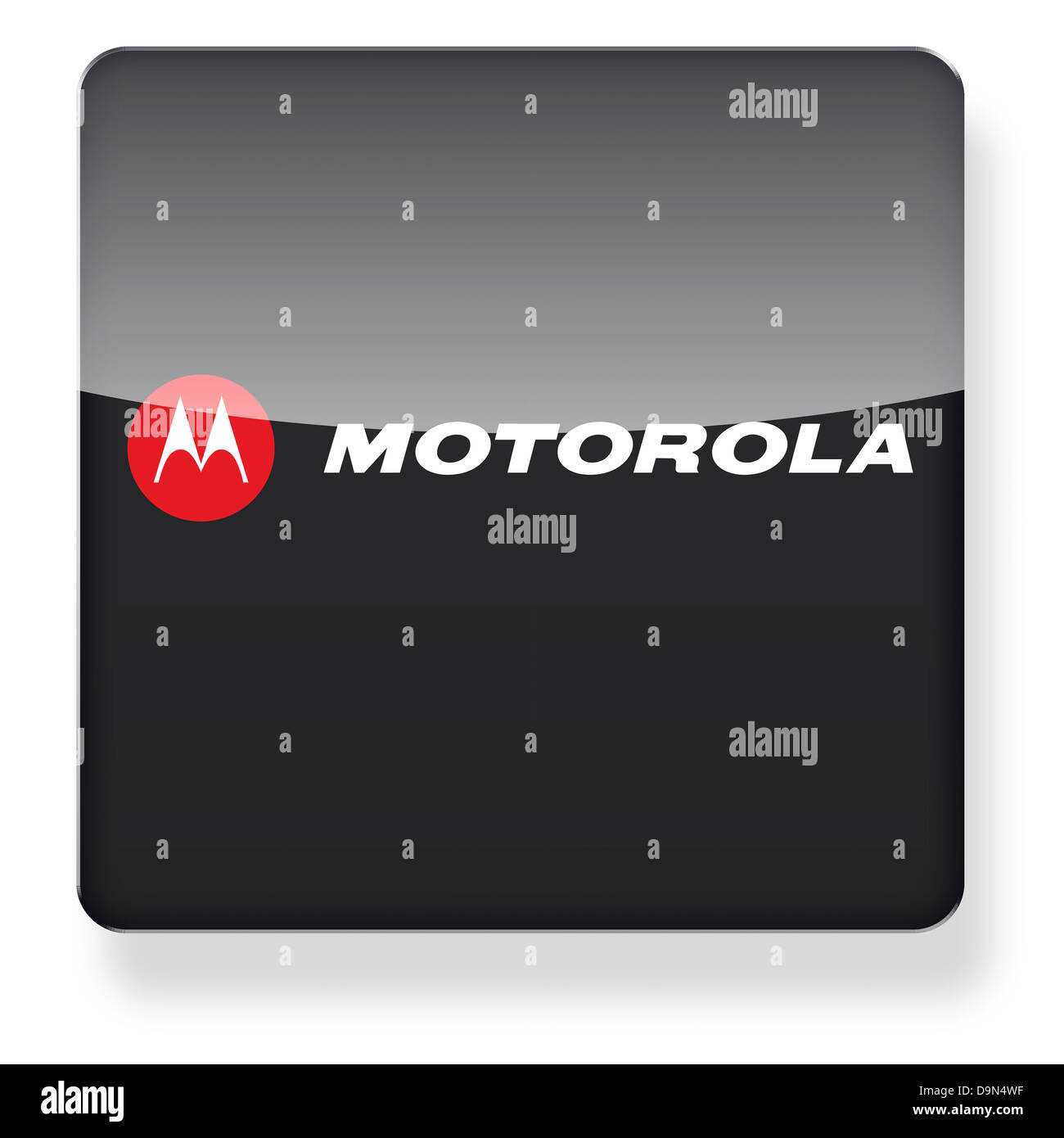Motorola-Logo als ein app-Symbol. Clipping-Pfad enthalten. Stockfoto