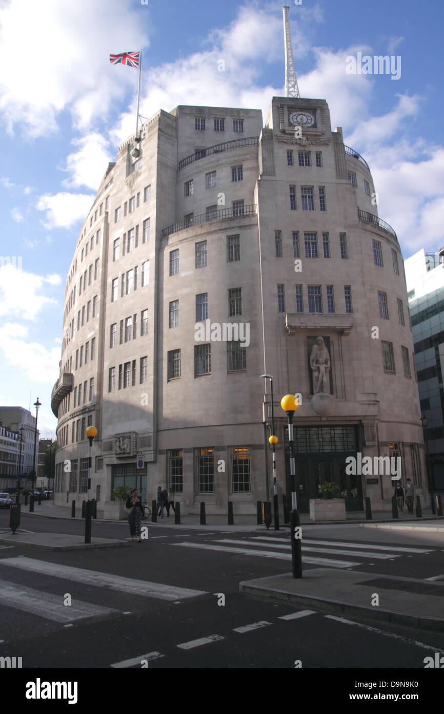 BBC Broadcasting House Portland Place in London Stockfoto