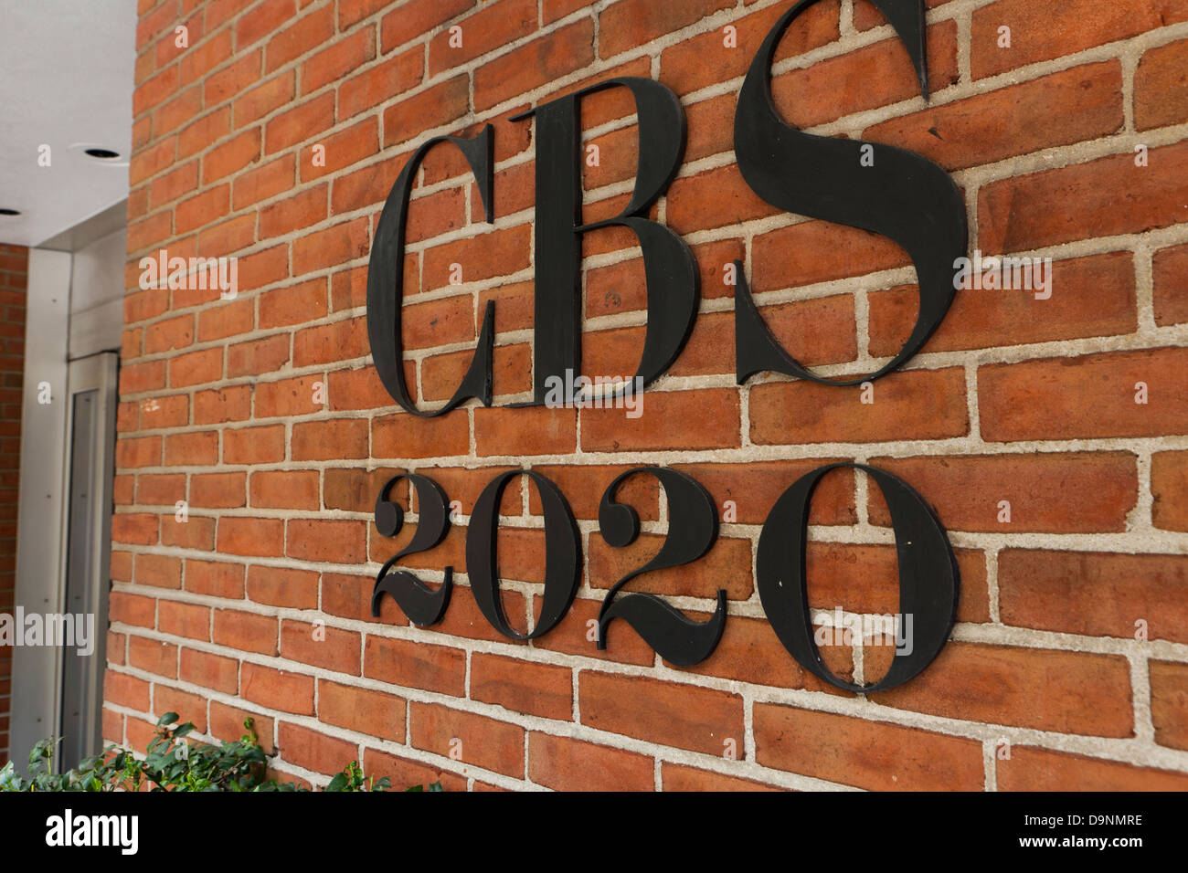 CBS Station Zeichen, Washington DC Stockfoto