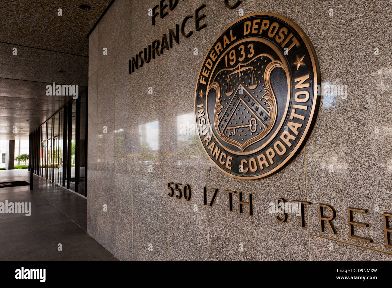 FDIC-Dichtung Stockfoto