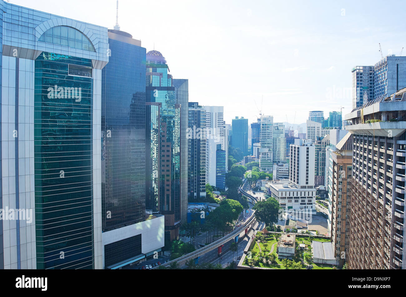 Aerial Panorama von Kuala Lumpur. Malaysien Stockfoto
