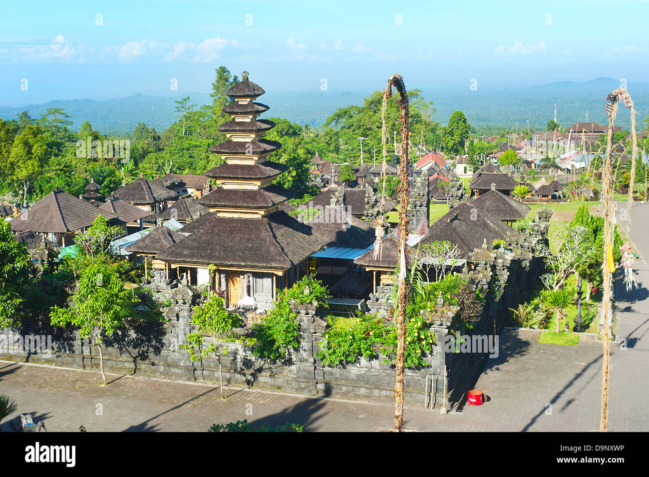 Der Muttertempel Besakih oder Pura Besakih ist das wichtigste, die größte und heiligste Tempel der Hindu-Religion auf Bali Stockfoto