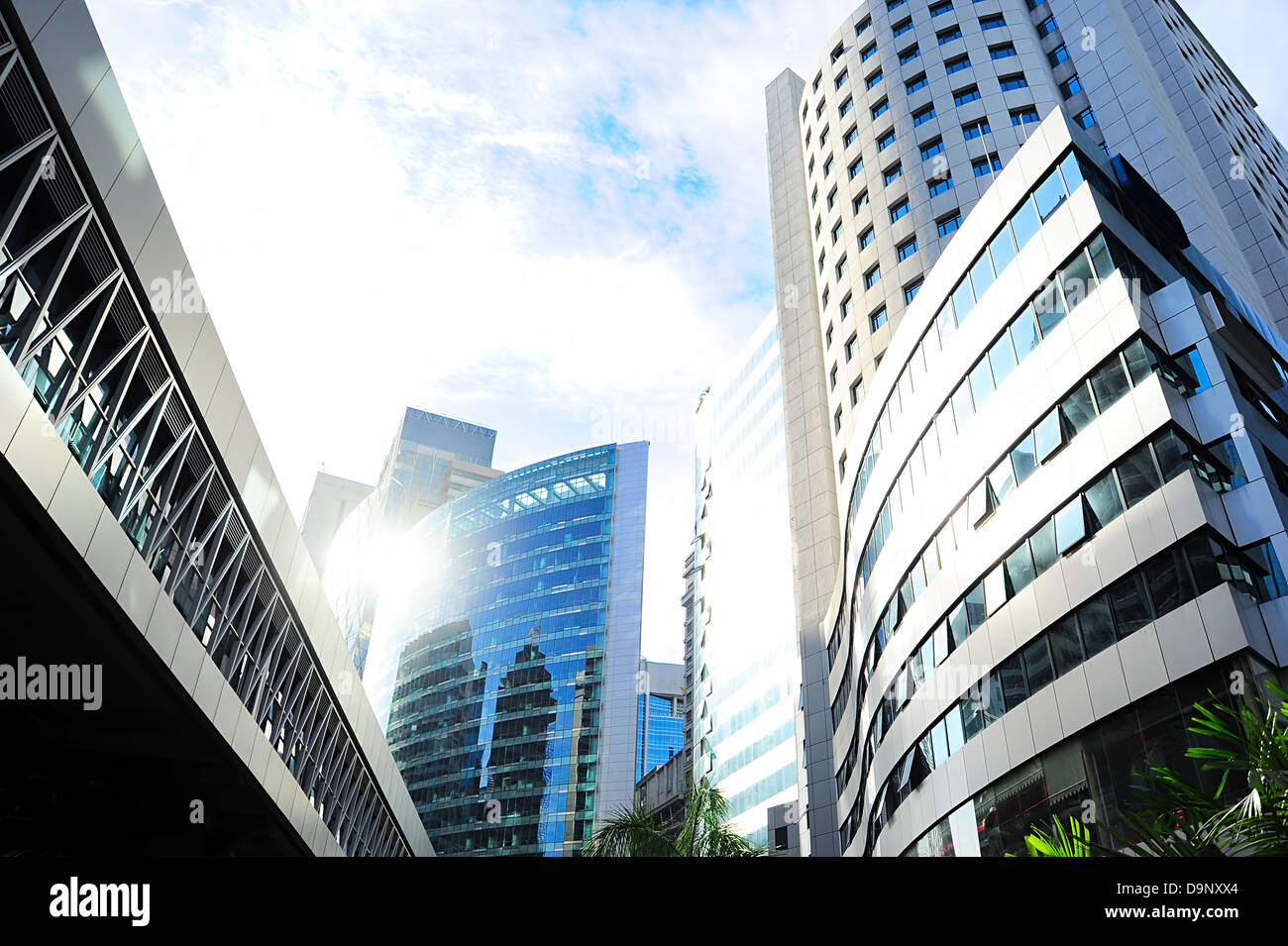 Bauwerk in Kuala Lumpur Finanzzentrum. Malaysien Stockfoto