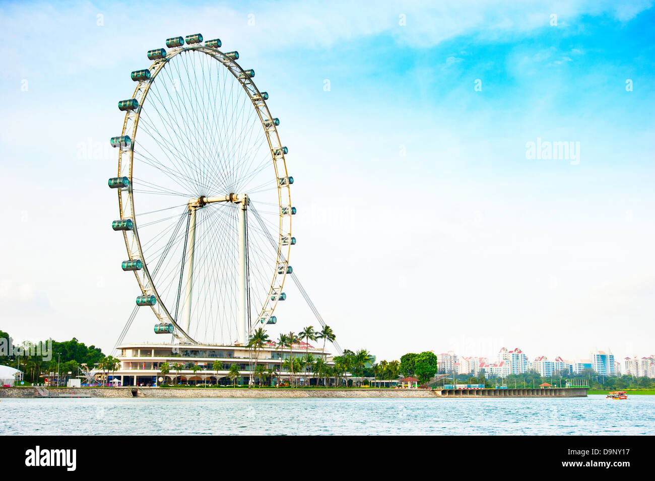 Singapore Flyer - das größte Riesenrad der Welt. Stockfoto