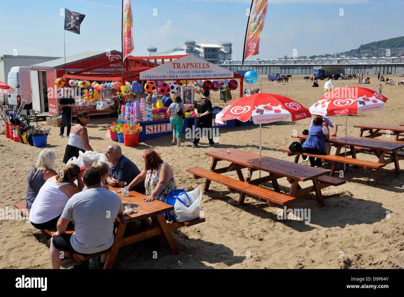 Weston Super Mare Strand UK Stockfoto