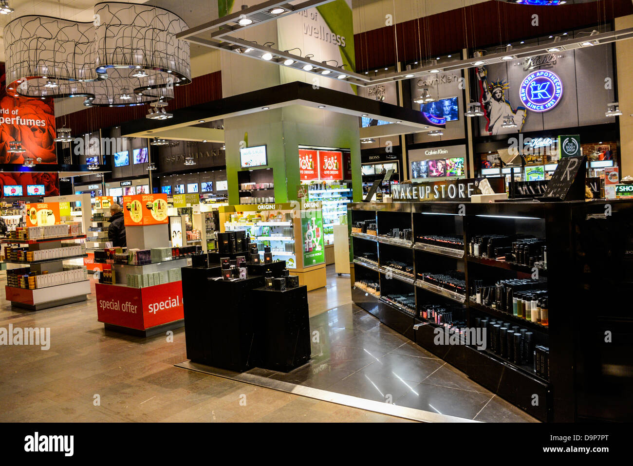 Tax free Shop am Flughafen Arlanda in Stockholm Schweden Stockfoto
