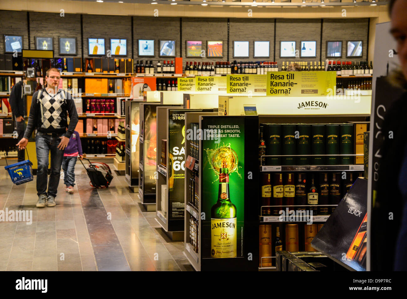 Tax free Shop am Flughafen Arlanda in Stockholm Schweden Stockfoto