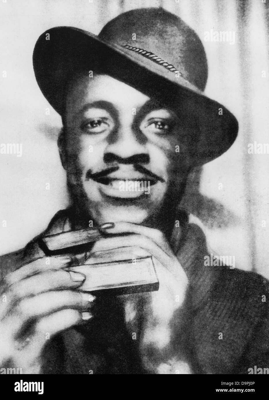 JOHN LEE CURTIS "SONNY BOY" WILLIAMSON (1914-1948) uns Blues-Mundharmonika-Spieler. Stockfoto