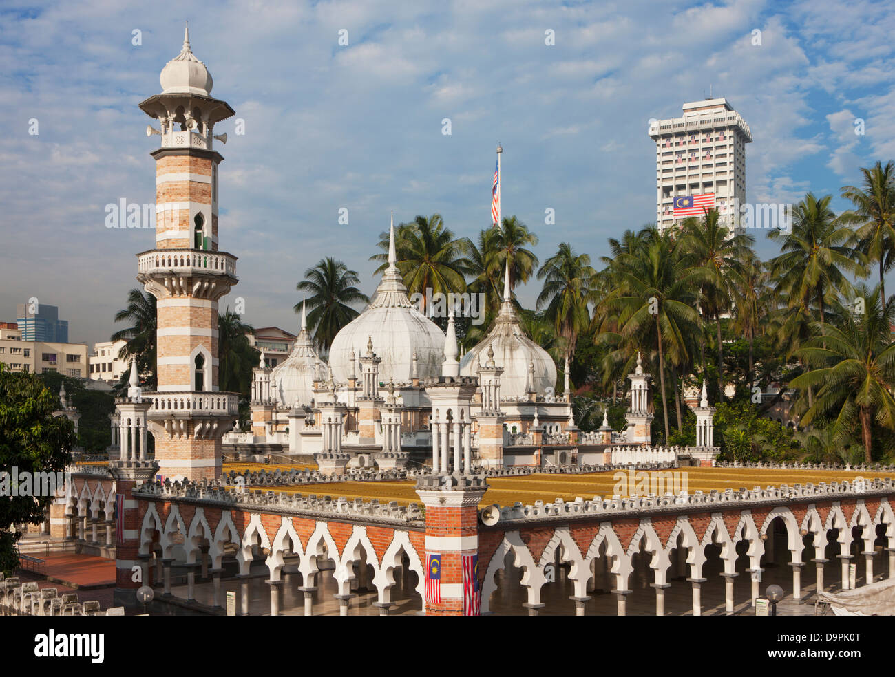 Masjid Jamek Moschee, Kuala Lumpur, Malaysia Stockfoto