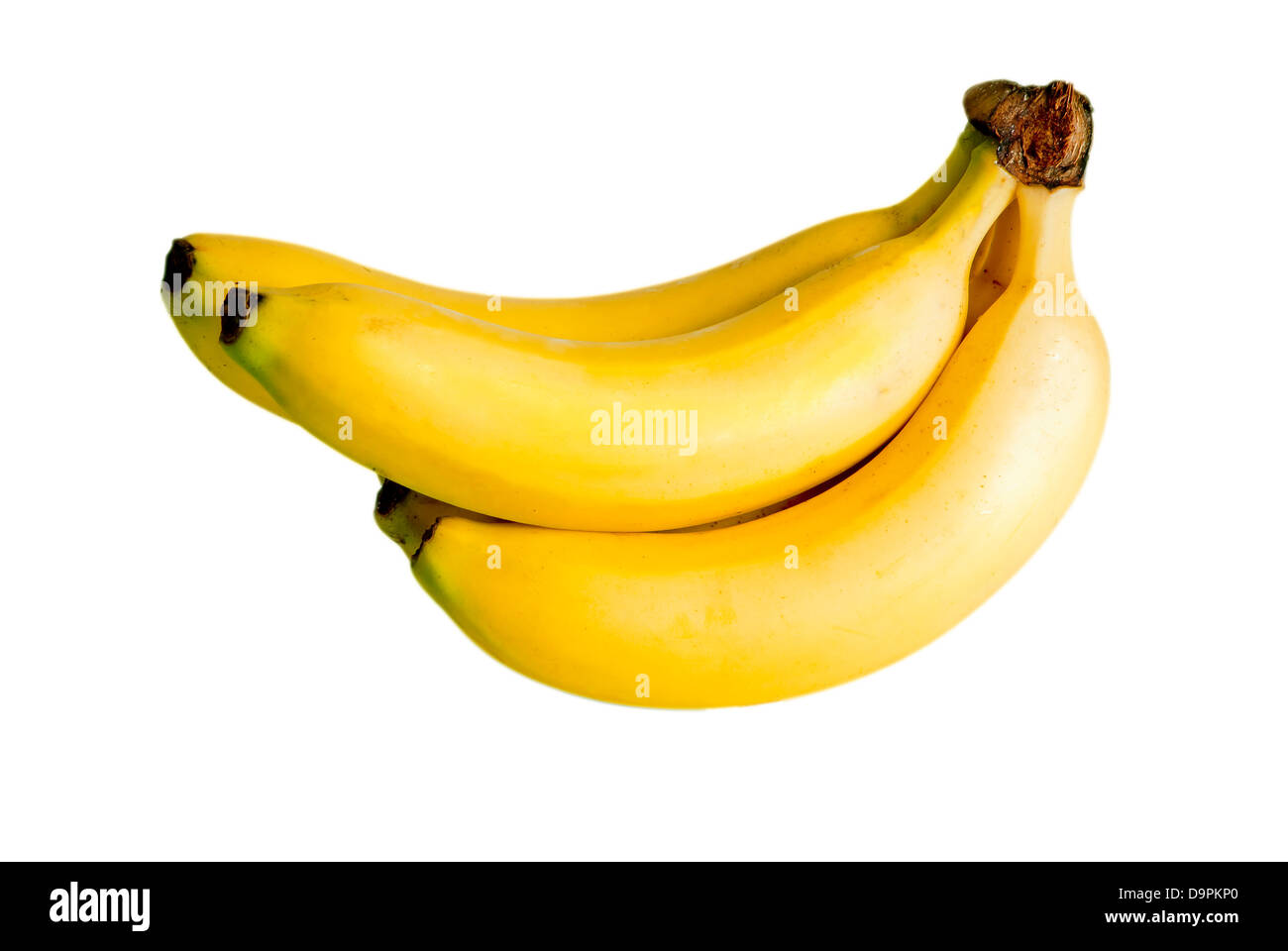 Banane auf weiß Stockfoto