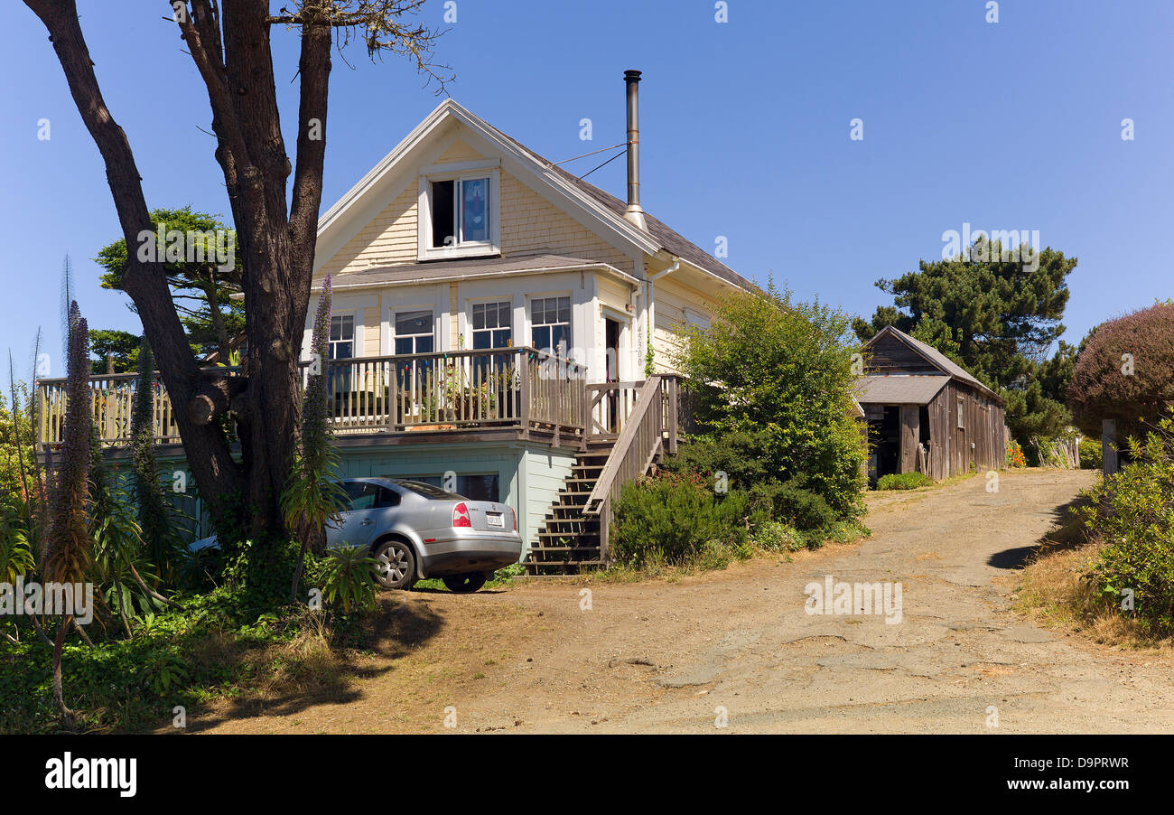 Das Haus für den Film Sommer 42' in Mendocino, Kalifornien als Heimat von Hermie verwendet. Stockfoto