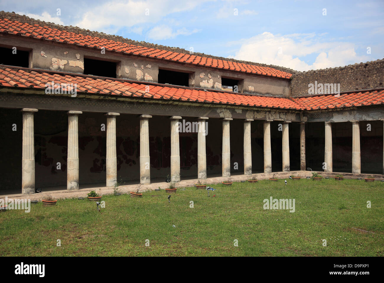 Villa Poppea, historische Stadt Oplontis, Torre Annunziata, Kampanien, Italien Stockfoto