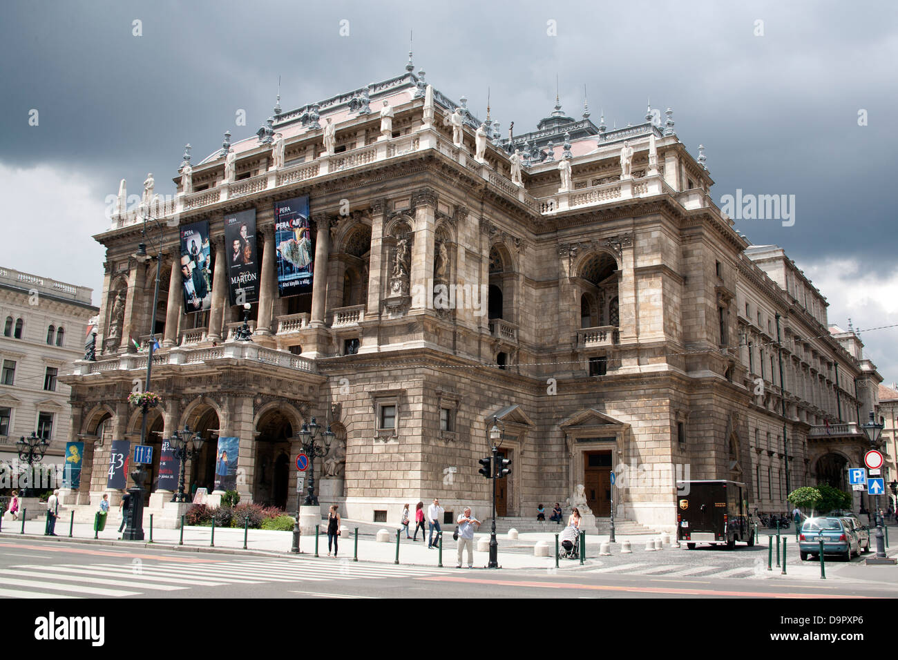 Hungarian State Opera House - Magyar Állami Operaház - Andrássy Straße Budapest Ungarn Stockfoto