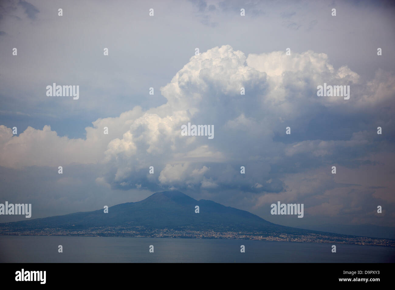Blick auf Vesuv, Kampanien, Italien Stockfoto