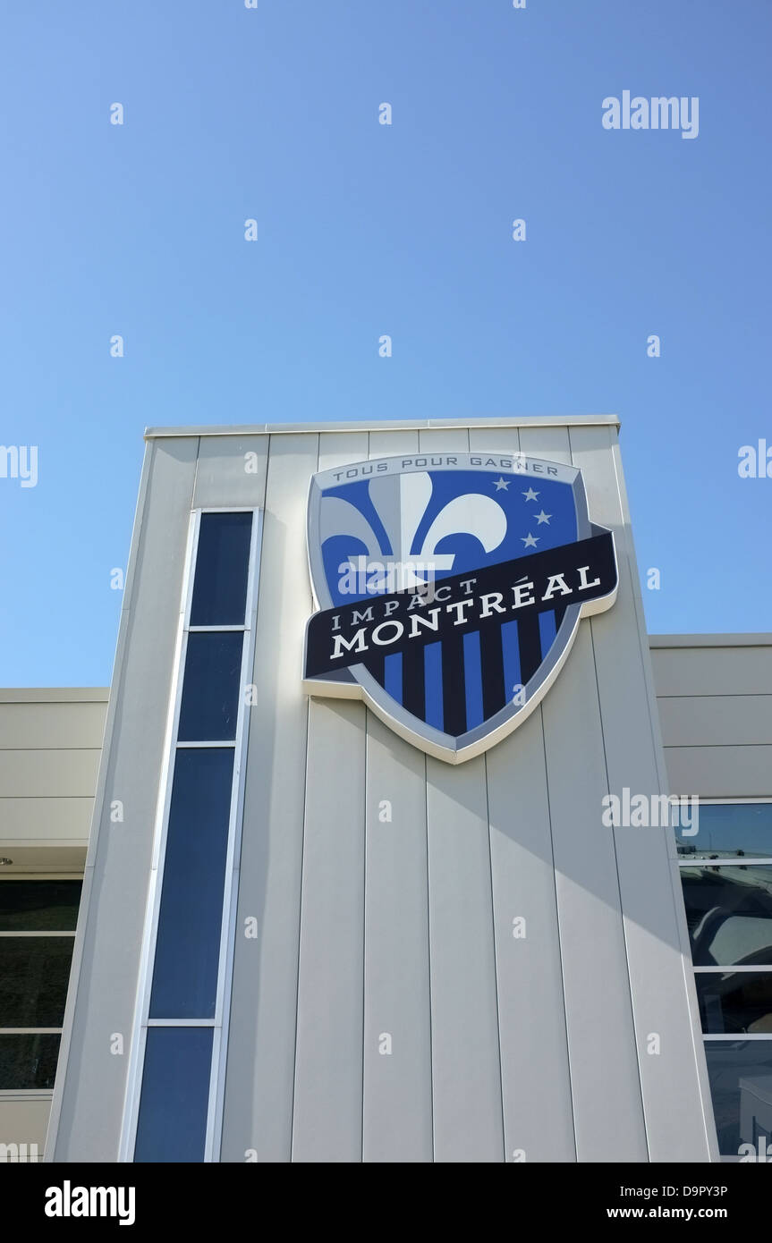Saputo Stadium ist die aktuelle Heimat der Montreal Impact in Quebec. Stockfoto