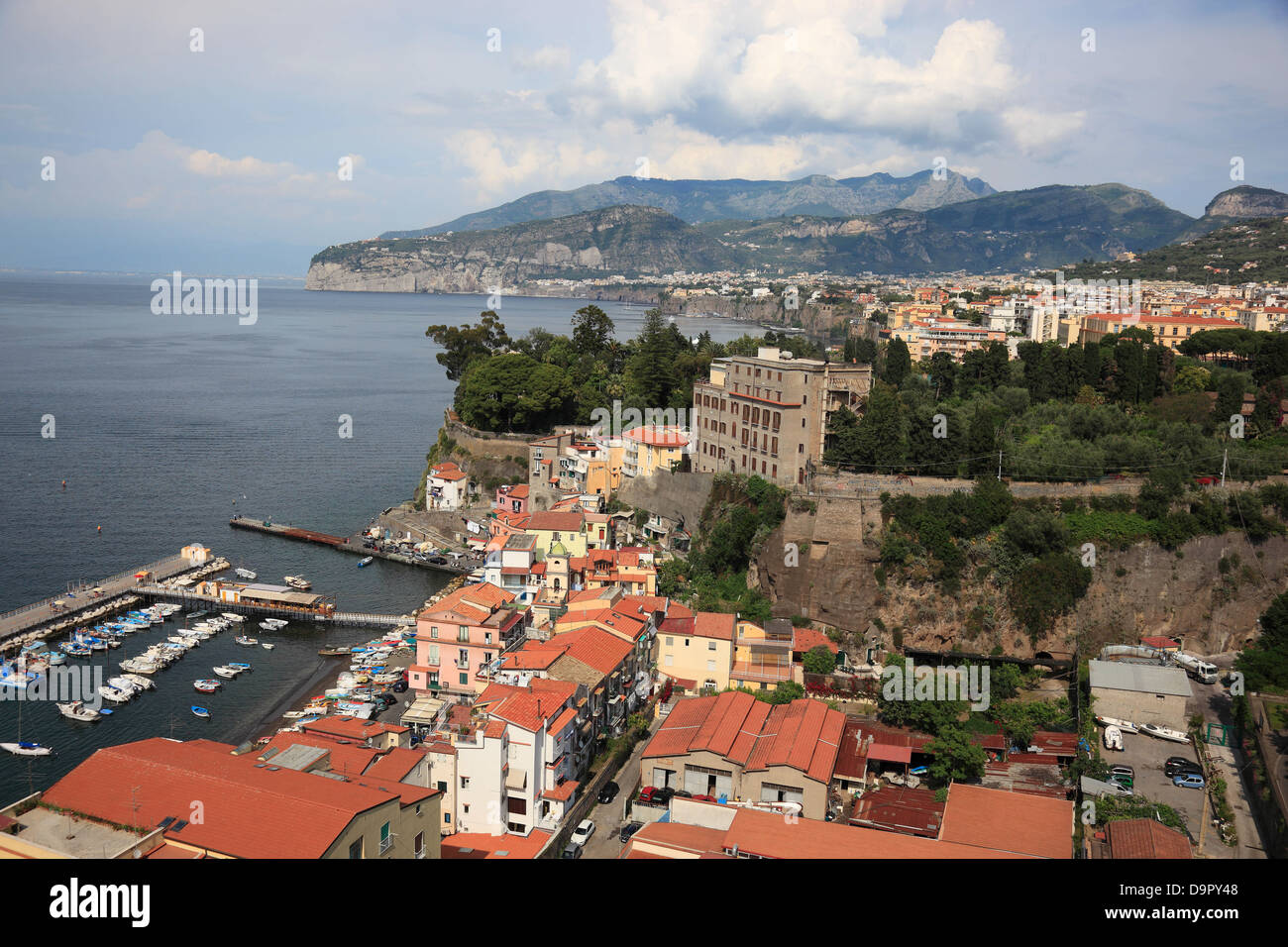 Lubrense und Massa Lubrense auf der Sorrento Halbinsel, Kampanien, Italien Stockfoto