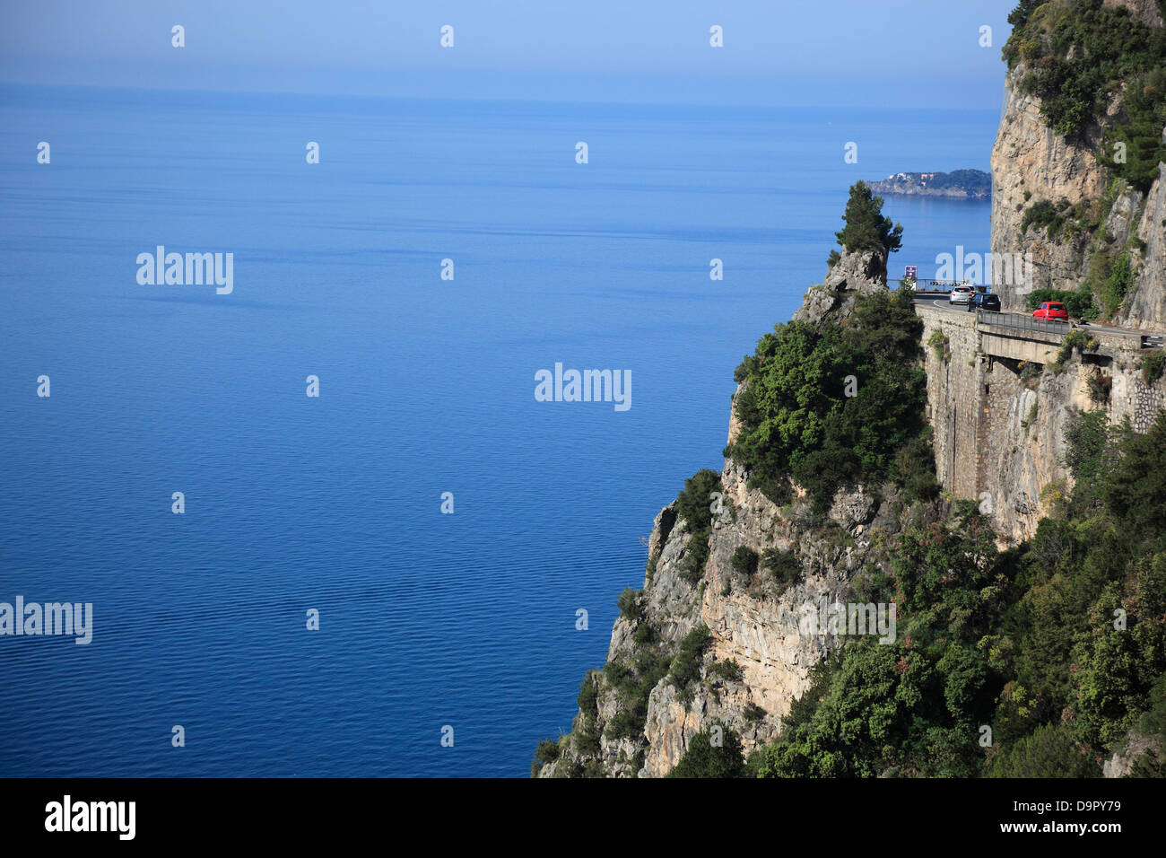 Amalfi-Küste und Amalfi Road, SS163, Kampanien, Italien Stockfoto