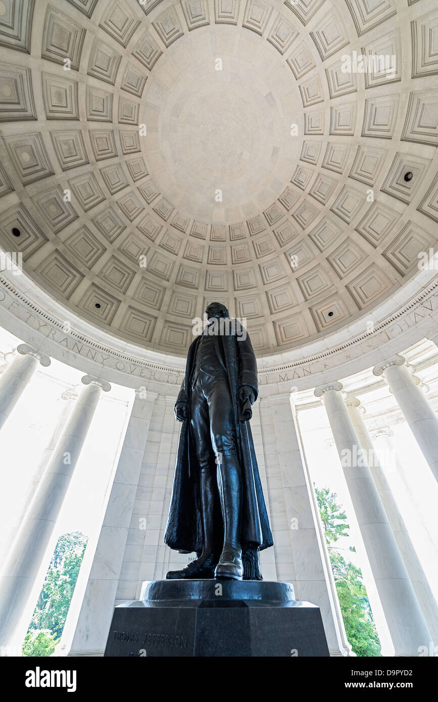 Interieur, Jefferson Memorial, Washington DC, USA Stockfoto