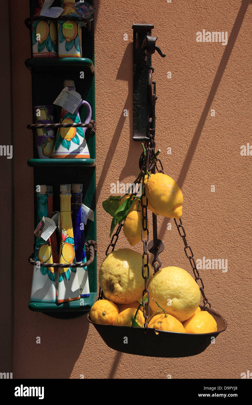 Amalfi Zitronen in Amalfi, Kampanien, Italien Stockfoto