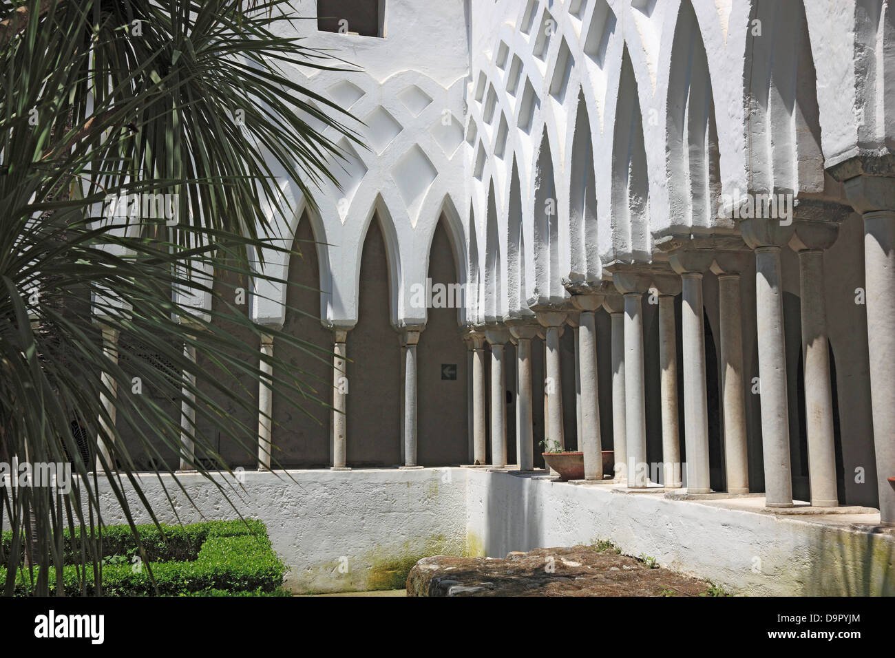 Kreuzgang Chiostro del Paradiso, Kreuzgang, des Paradieses, der Dom von Sant ' Andrea, Amalfi, Kampanien, Italien Stockfoto