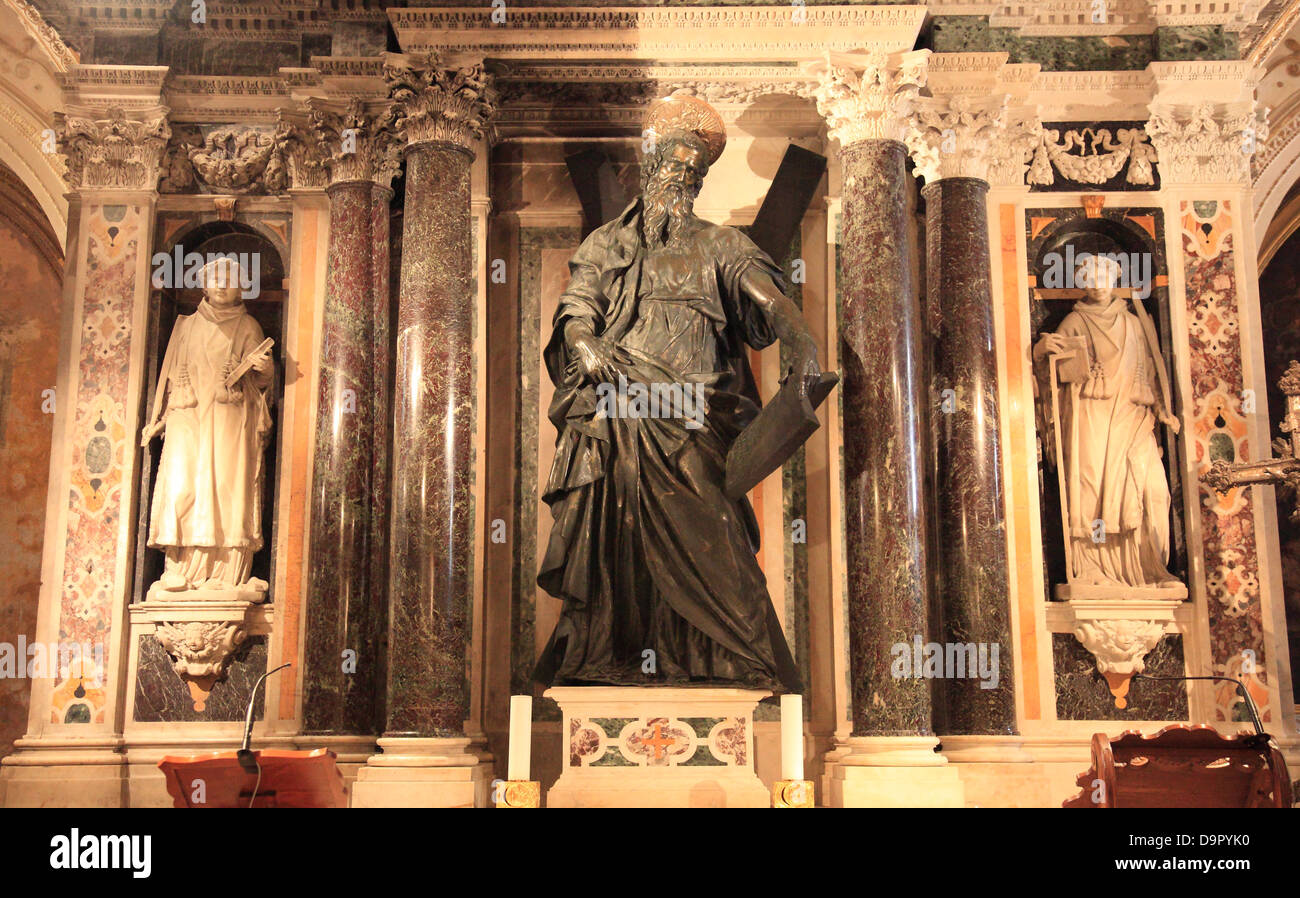 Krypta im Dom Cattedrale di Sant ' Andrea, Amalfi, Kampanien, Italien Amalfi, Italien Stockfoto