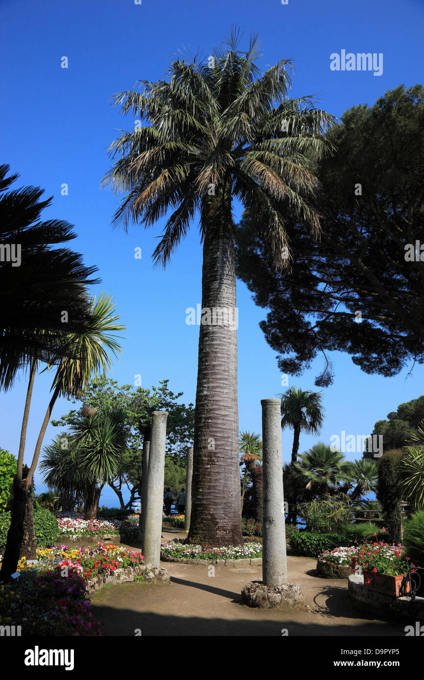 Gärten der Villa Rufolo, Ravello, Golf von Amalfi, Kampanien, Italien Stockfoto