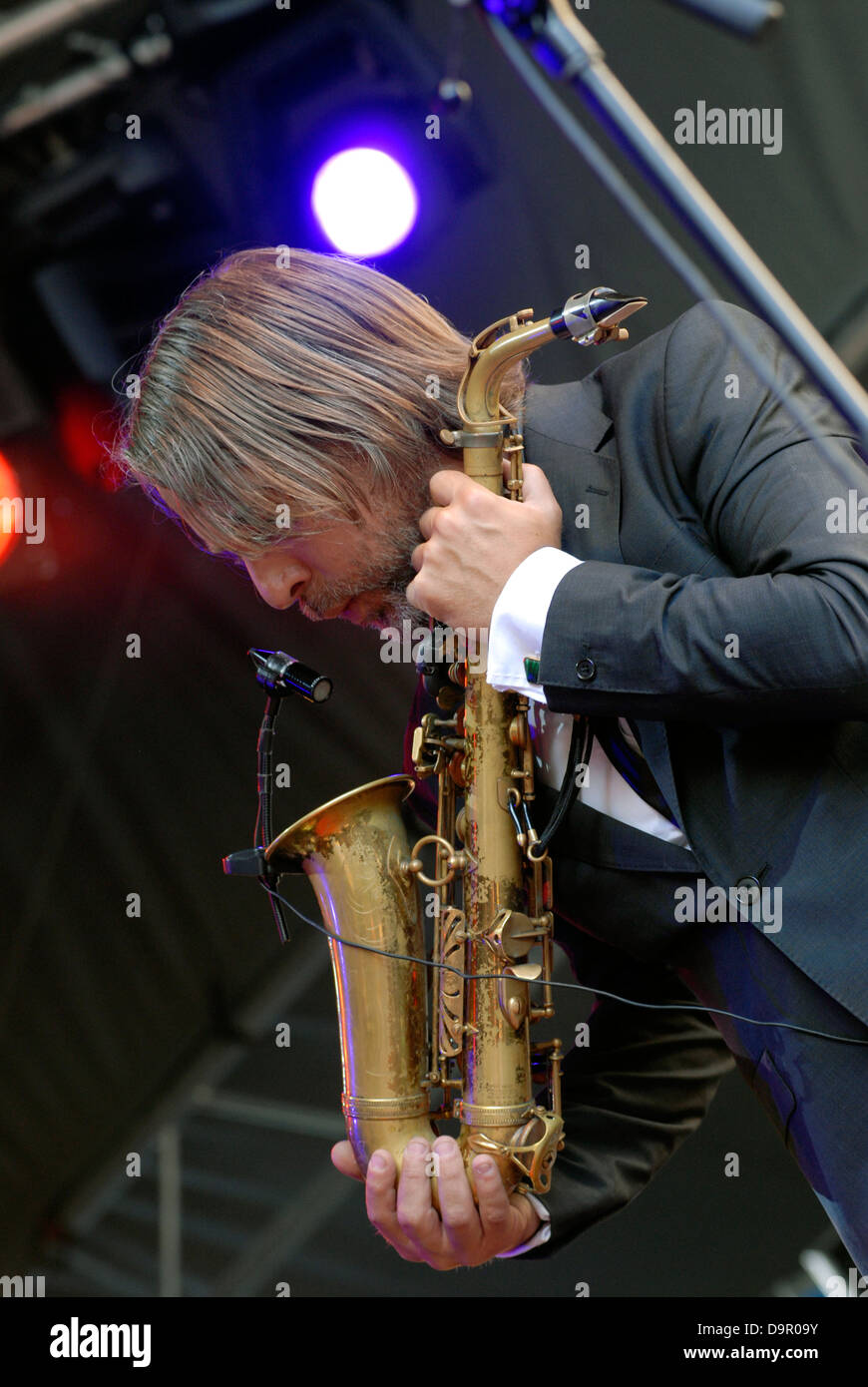 Stockholm Jazz Festival auf der Insel Skeppsholmen in das Zentrum der schwedischen Hauptstadt genannt. Stockfoto