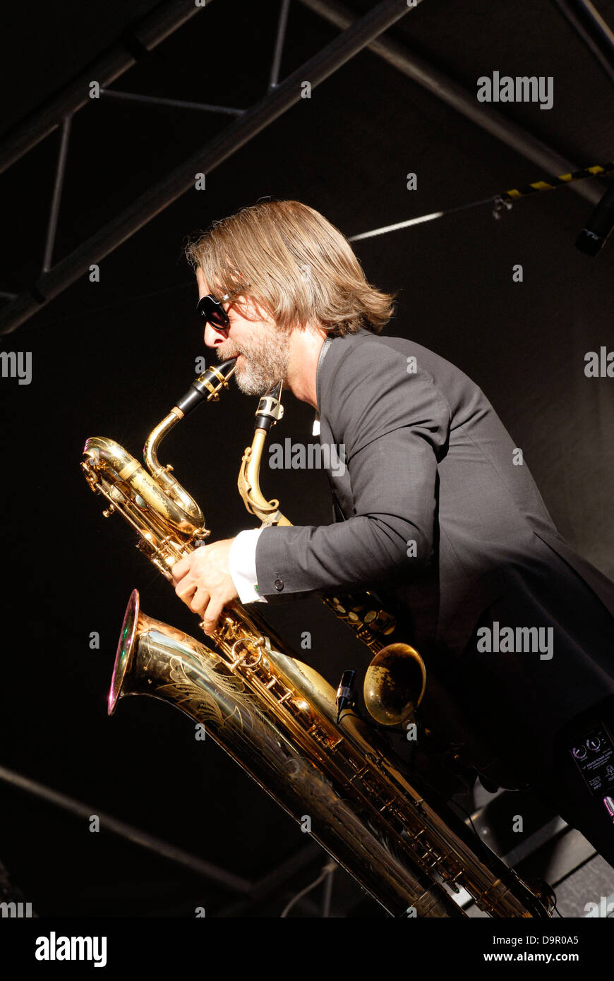 Stockholm Jazz Festival auf der Insel Skeppsholmen in das Zentrum der schwedischen Hauptstadt genannt. Stockfoto