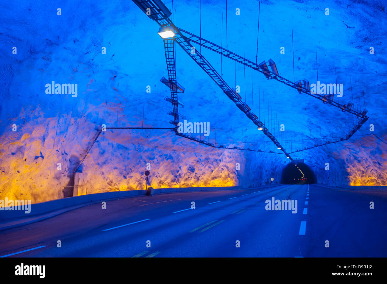 Laerdal Tunnel, Norwegen, der längste Straßentunnel der Welt
