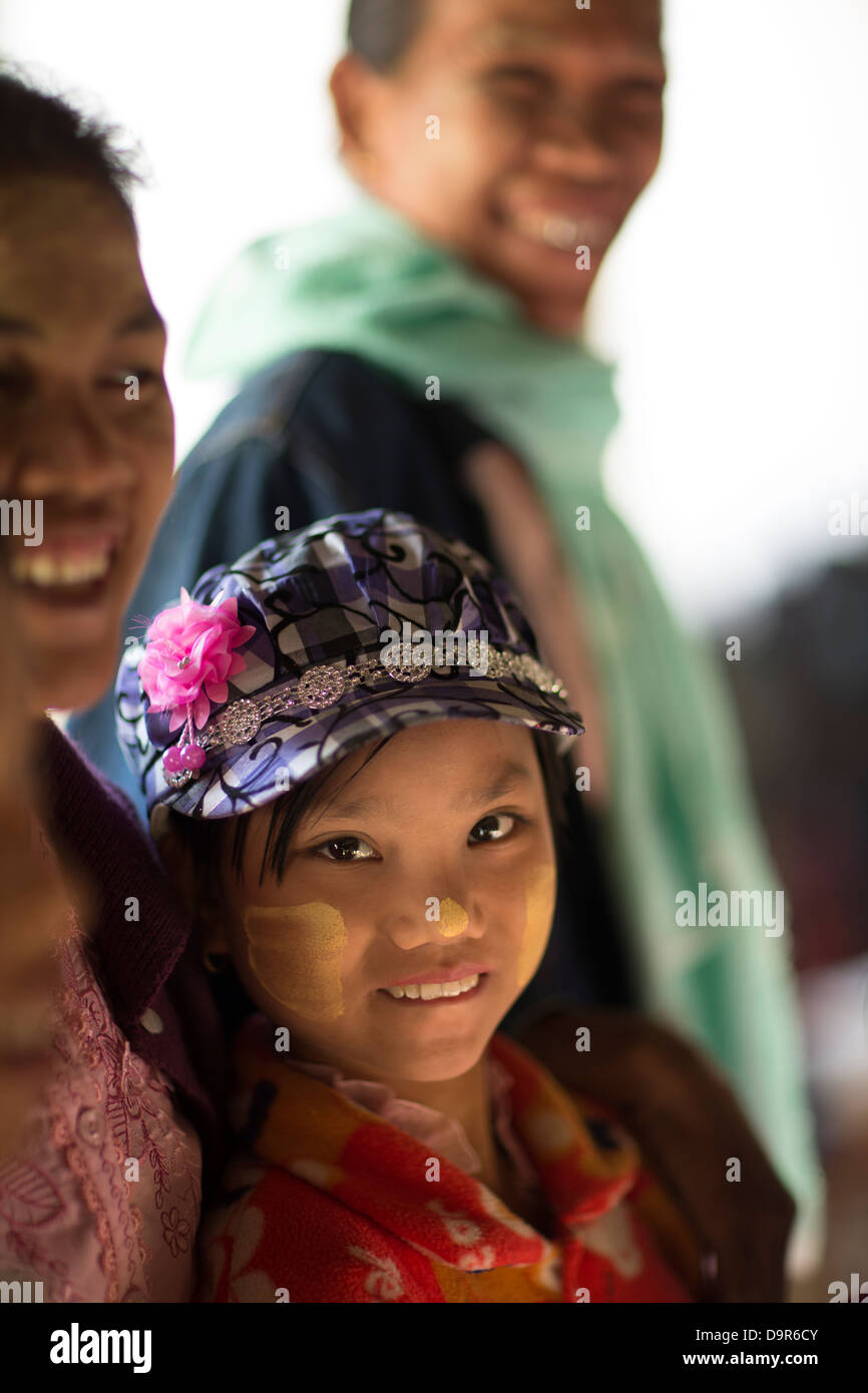 Kind, Bagan, Myanmar (Burma) Stockfoto