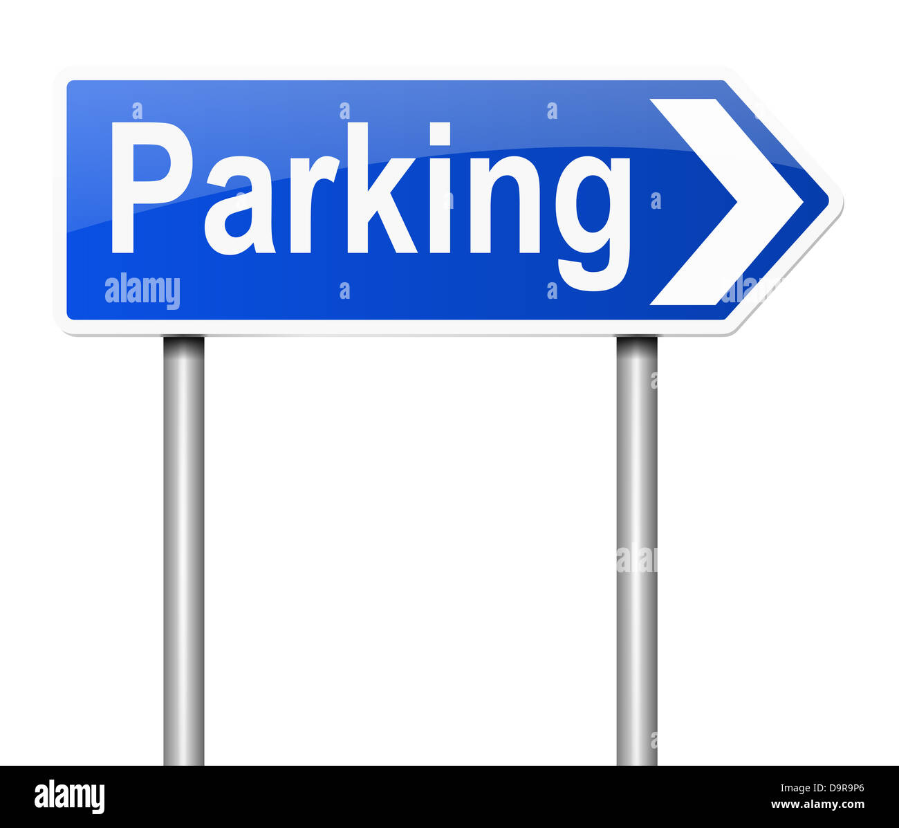 Parkplatz. Stockfoto